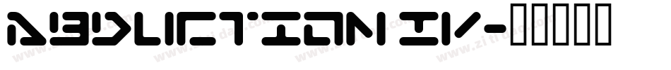 Abduction IV字体转换
